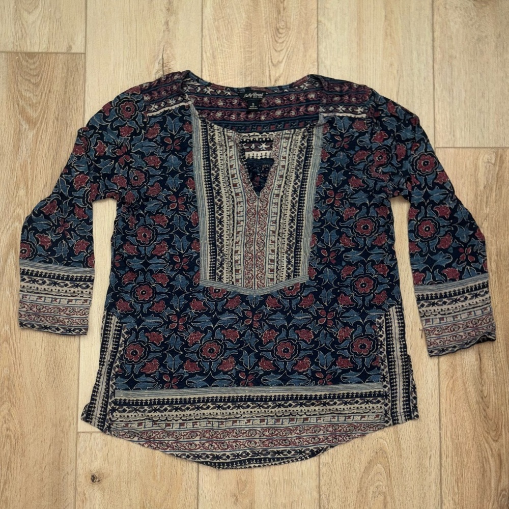 Lucky Brand Boho Blouse Size S